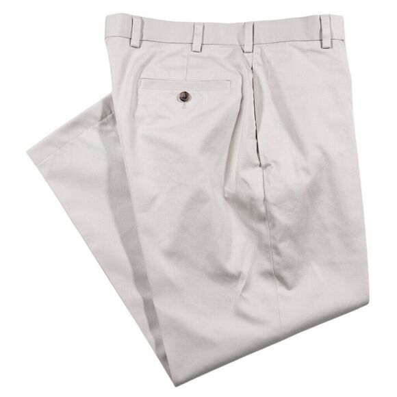 Brooks Brothers Other - Brooks Brothers Mens Pants Beige 100% Cotton Lightweight Flat Front Chinos 34x27